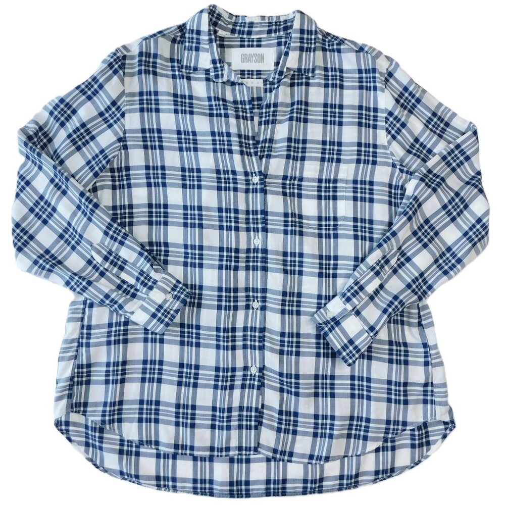 Grayson by Frank & Eileen The Hero Shirt | Blue Plaid | Oversized | EUC | 5/XL